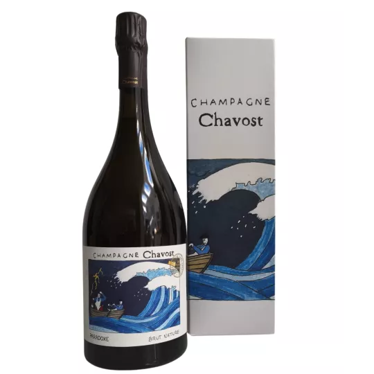Magnum Champagne Chavost Paradoxe Brut Nature sans sulfites ajoutés – bouteille 1,5L multi-millésime Chardonnay Pinot Meunier