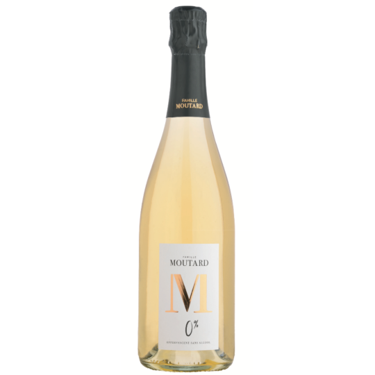 Bouteille de M Pétillant sans alcool Moutard, vin pétillant 0% aux bulles fines et naturelles