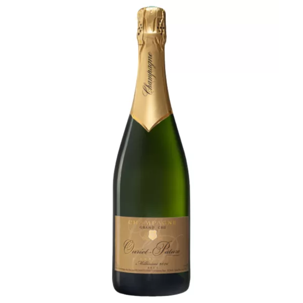 Bouteille de Champagne Egly-Ouriet Millésime 2016 Grand Cru d’Ambonnay, assemblage 75 % Pinot Noir et 25 % Chardonnay.