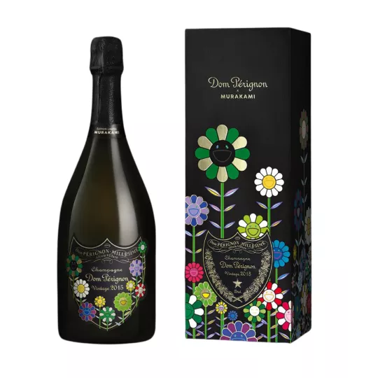 Bouteille de Champagne Dom Pérignon 2015 Murakami – Édition limitée signée Takashi Murakami