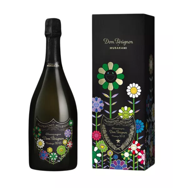 Bouteille de Champagne Dom Pérignon 2015 Murakami – Édition limitée signée Takashi Murakami