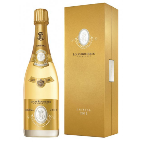 Bouteille de Champagne Cristal Roederer Millésime 2016 – coffret luxe doré