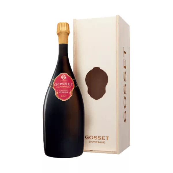 Jéroboam De Champagne Gosset Grande Réserve Brut - Bouteille élégante de champagne pétillant avec des arômes délicats.