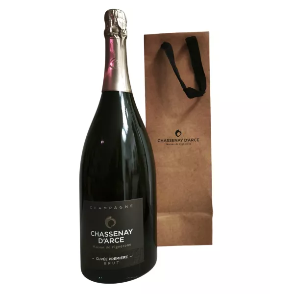 Magnum de Champagne CHASSENAY D’ARCE Brut Cuvée Première avec pochette