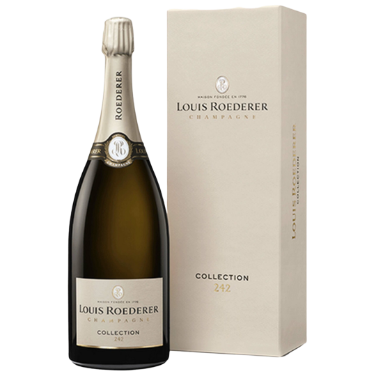 Magnum de Champagne Louis Roederer Collection 245 brut 1,5 L – bouteille et étiquette
