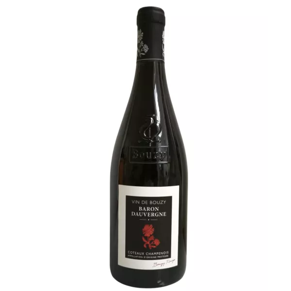 Coteaux Champenois Bouzy Rouge 2022 Baron Dauvergne bouteille vin rouge Champagne Pinot Noir