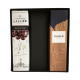 Coffret oenologique Champagne Lallier comprenant deux bouteilles 75cl : Blanc de Noirs Grand Cru et Cuvée Nature sans dosage.