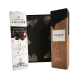 coffret découverte Champagne Lallier révélant deux bouteilles : un Pinot Noir Blanc de Noirs et un Brut Nature sans dosage.