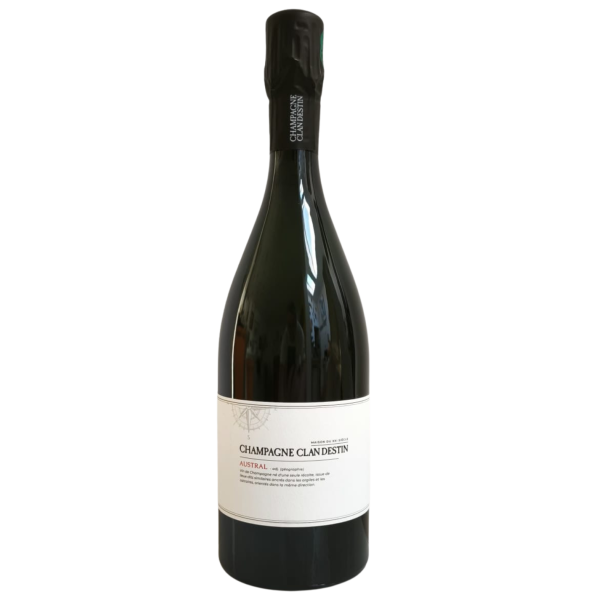 Bouteille de Champagne Clandestin Les Semblables Austral Récolte 2023 Brut Nature par Benoît Doussot