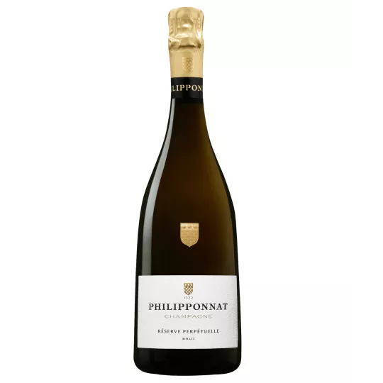 Flacon de Champagne Philipponnat Réserve Perpétuelle Brut issu d'une solera de Pinot Noir et Chardonnay