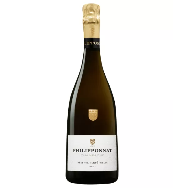 Flacon de Champagne Philipponnat Réserve Perpétuelle Brut issu d'une solera de Pinot Noir et Chardonnay