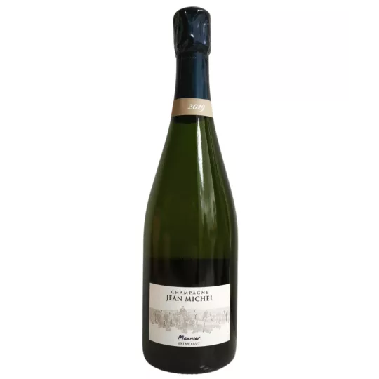 Bouteille de Champagne Jean Michel Blanc de Meunier Millésime 2019 Extra-Brut