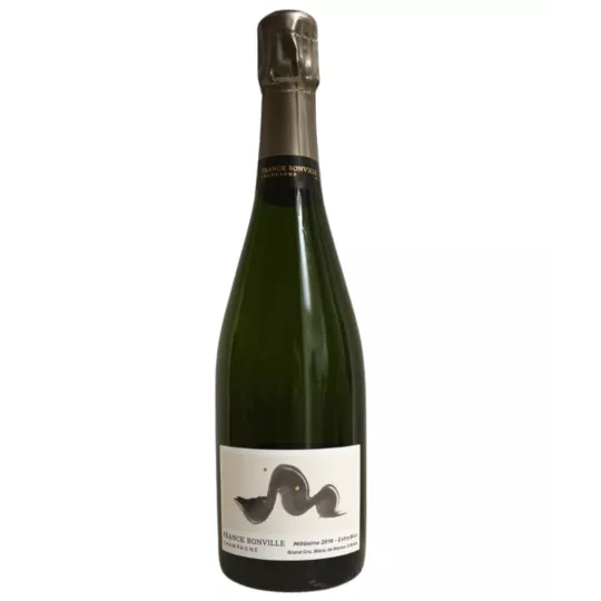 Bouteille de Champagne Franck Bonville Blanc de Blancs Grand Cru Millésime 2018 Extra-Brut