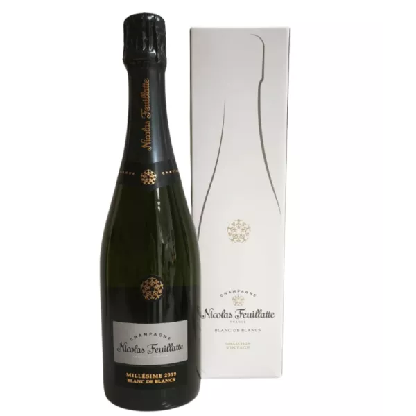 Bouteille de Champagne Nicolas Feuillatte Blanc de Blancs Millésime 2019, 100 % Chardonnay