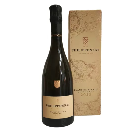 Bouteille de Champagne Philipponnat Blanc de Blancs Extra-Brut 2020, cuvée 100 % Chardonnay.