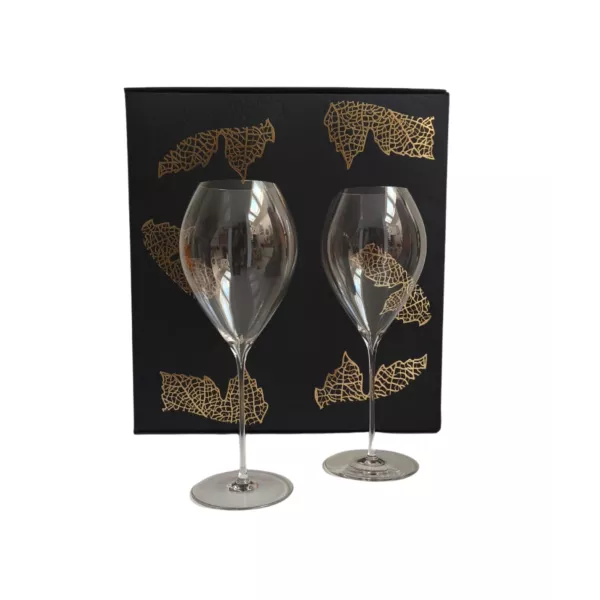 Coffret de 2 Flûtes à Champagne LEHMANN - GD Champagne – 45 CL