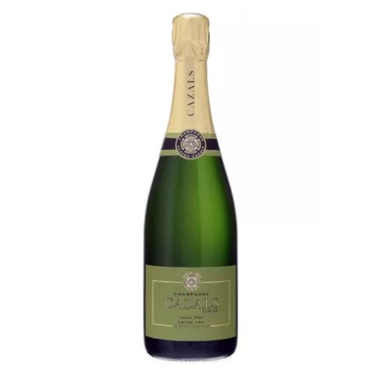 Bouteille de Champagne Claude Cazals Cuvée Vive Grand Cru - Pureté et Élégance en chaque bulles.