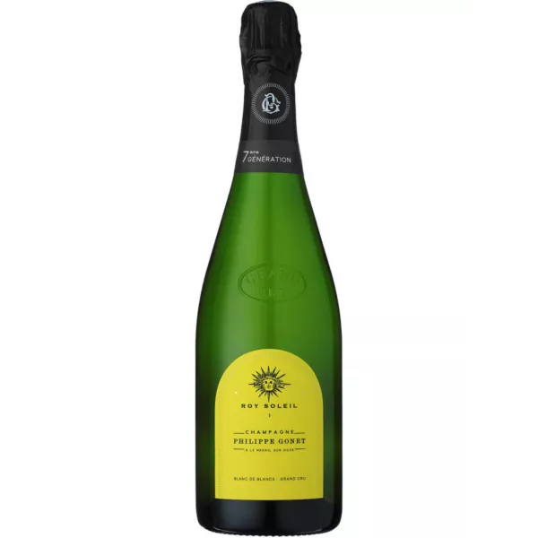 Bouteille de Champagne Philippe Gonet Roy Soleil Blanc de Blancs Grand Cru, vue de face