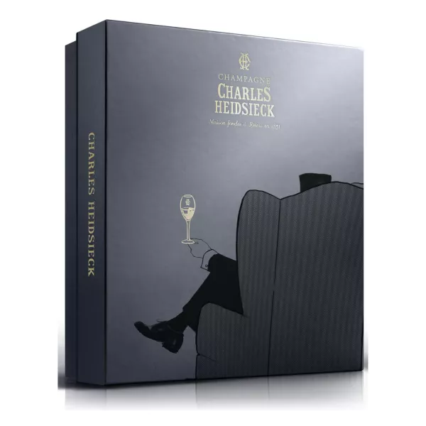 Coffret Champagne CHARLES HEIDSIECK 3 Bouteilles 75cl (Brut Réserve + Blanc De Blancs + Rosé)