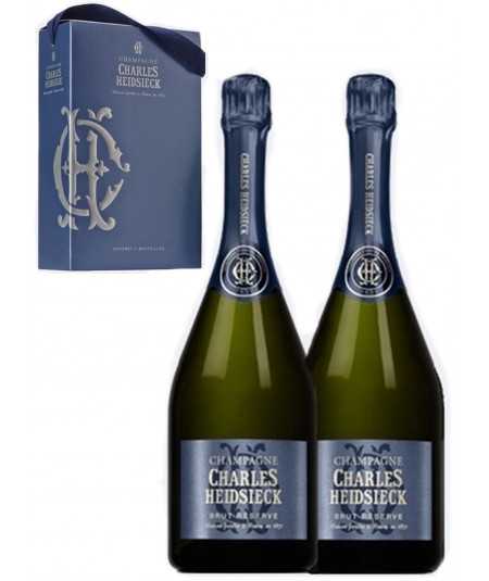 Acheter Coffret Champagne CHARLES HEIDSIECK 2 Bouteilles 75cl Brut Réserve