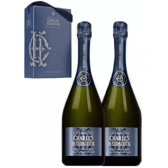 Acheter Coffret Champagne CHARLES HEIDSIECK 2 Bouteilles 75cl Brut Réserve