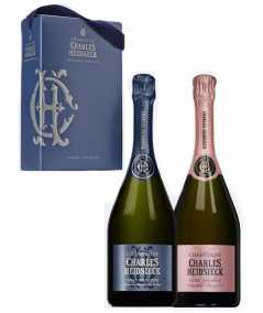 Coffret Champagne CHARLES HEIDSIECK  Brut Réserve + Rosé Réserve