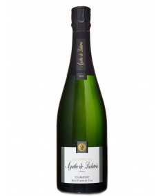 Champagne Agathe De Ladutrie Cuvée Charmeuse Brut Premier Cru : Bouteille élégante aux fines bulles dorées, un plaisir