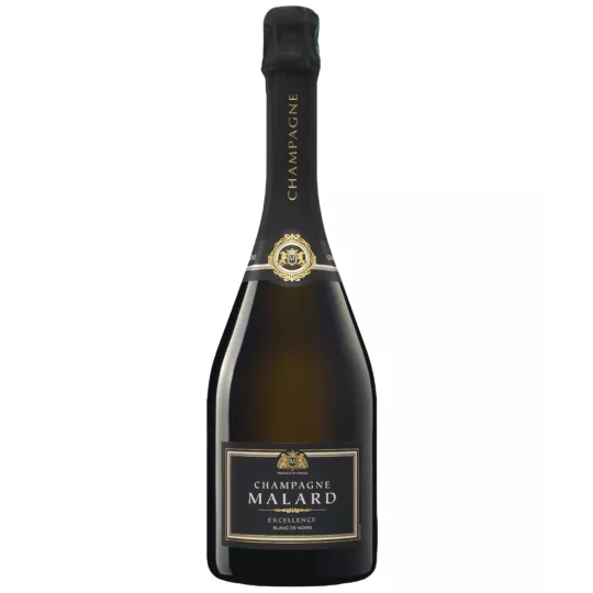 Champagne Malard Blanc De Noirs Excellence - Une cuvée raffinée aux arômes subtils, une expérience inoubliable en perspective.