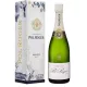 Bouteille de Champagne Pol Roger Réserve Brut Magnum 1,5L, étiquette blanche et capsule dorée, vue de face