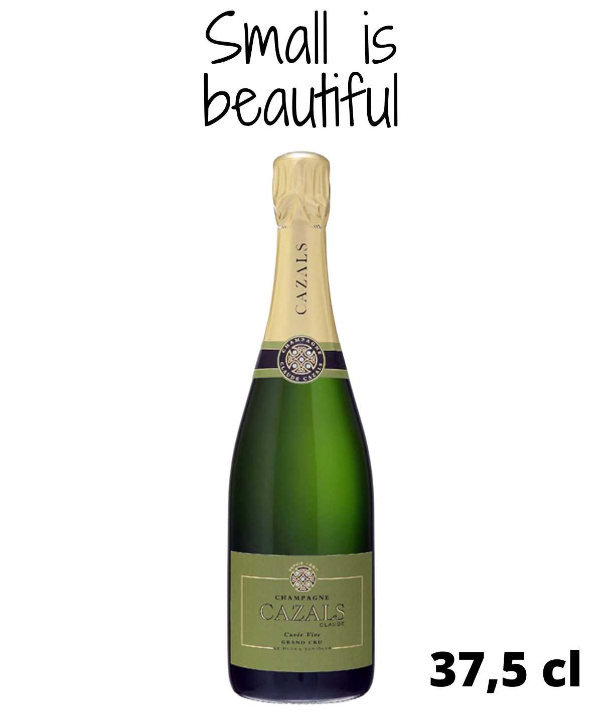 Demi-Bouteille de champagne CLAUDE CAZALS Cuvée Vive Grand Cru