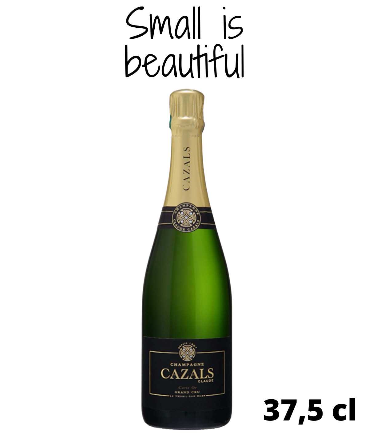 Demi-bouteille de Champagne CLAUDE CAZALS Carte d’Or Grand Cru