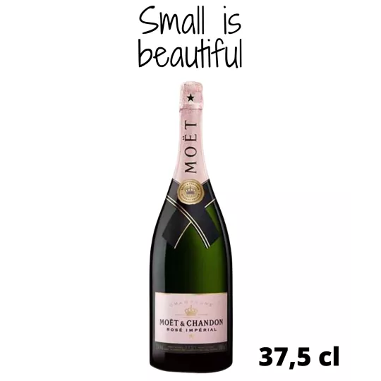 Demi bouteille de champagne MOET & CHANDON Rosé Impérial