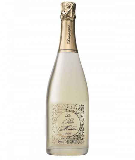 Image de la bouteille de Champagne JEAN MICHEL La Petite Mulotte Blanc De Blancs, symbole de raffinement et d'excellence.