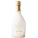 Bouteille de Champagne Ruinart Blanc de Blancs avec étui Seconde Peau blanc, vue de face
