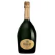 Magnum de Champagne R de Ruinart Brut 1,5L – bouteille et étiquette sur fond neutre