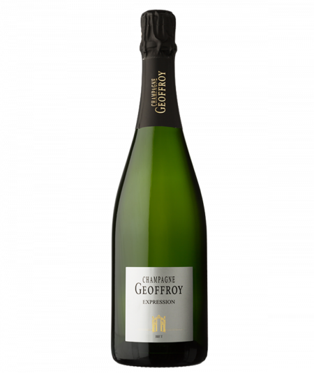 Image de la bouteille de Champagne RENE GEOFFROY Premier Cru Expression Brut, symbole de finesse et de tradition champenoise.