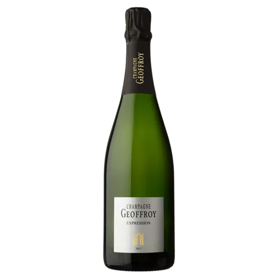 Image de la bouteille de Champagne RENE GEOFFROY Premier Cru Expression Brut, symbole de finesse et de tradition champenoise.